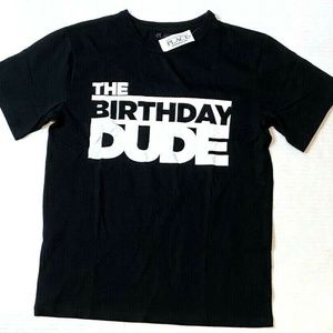 The Childrens Place Boys Birthday Dude Graphic Tee Black Size 16 XXL NWT